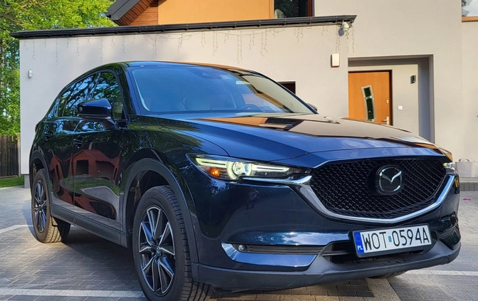 Mazda CX-5 cena 99500 przebieg: 74100, rok produkcji 2018 z Karczew małe 781